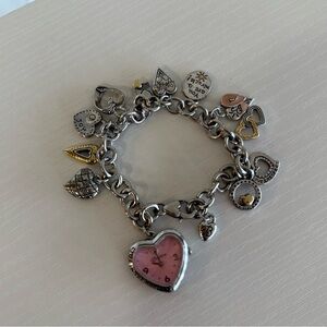 Brighton Power of Pink Heart Charm Bracelet with Accents